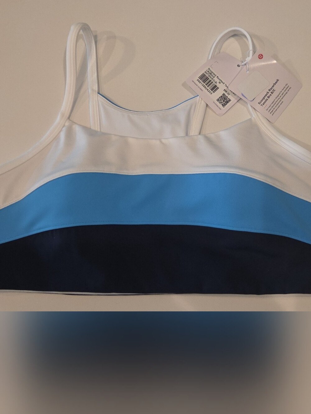 NWT Scoop-Neck Racerback Tennis Bra Medium Support, B/C Cup